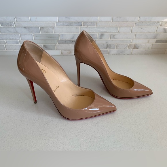 Christian Louboutin Pigalle Follies 100 Patent Nude size 37 / 7 - Picture 4 of 11